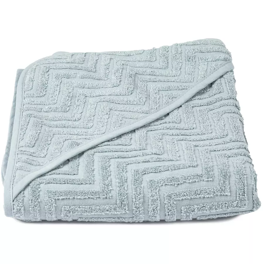 FILIBABBA Kapuzenbadetuch Zigzag Dark Mint