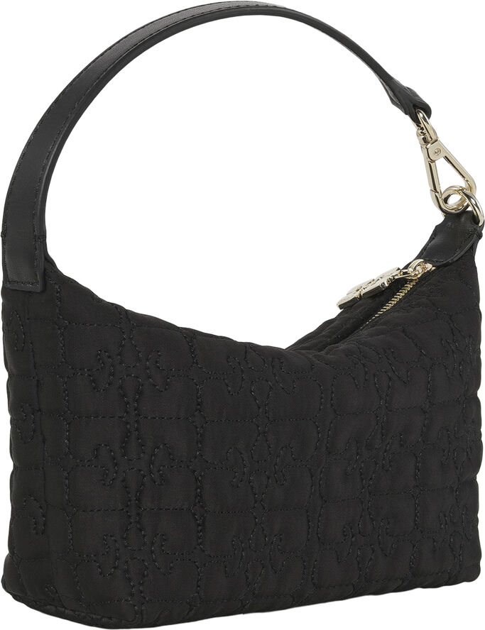 Ganni Butterfly Small Pouch Satin Black