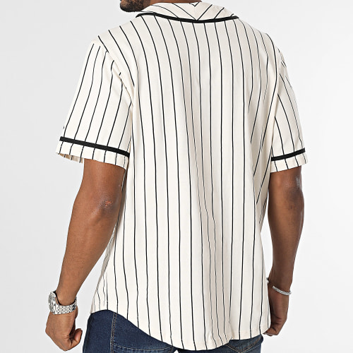 Tee Shirt Baseball A Rayures Pinstripe Jersey 60416415 Beige