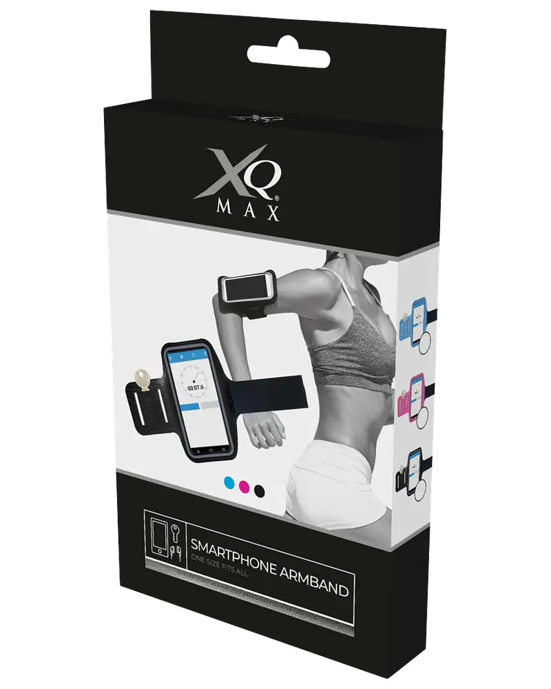 XQMax Løbearmbånd til smartphone - assorterede farver