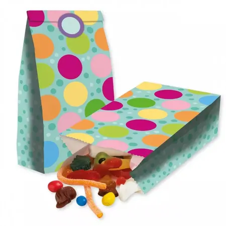 Lutz Mauder TapirElla Partytüten aus Papier, Punkte, 8er Packung