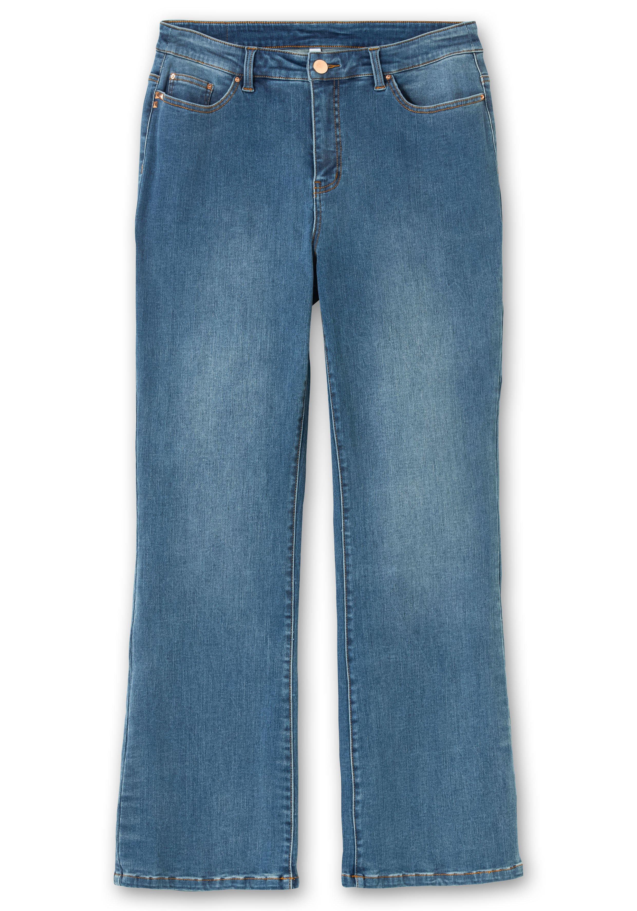 Bootcut Stretch-Jeans mit Bodyforming-Effekt