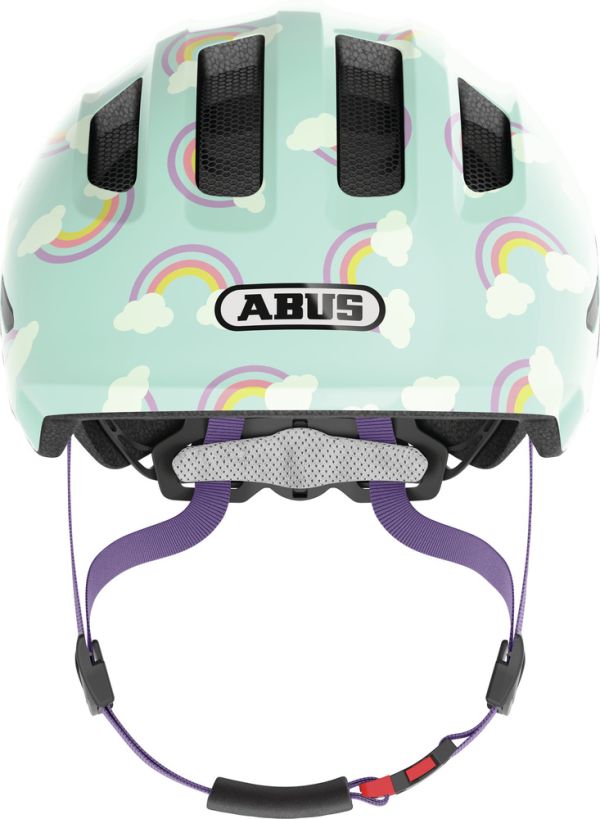 Abus Smiley 3.0 Led Cykelhjelm, Blue Rainbow