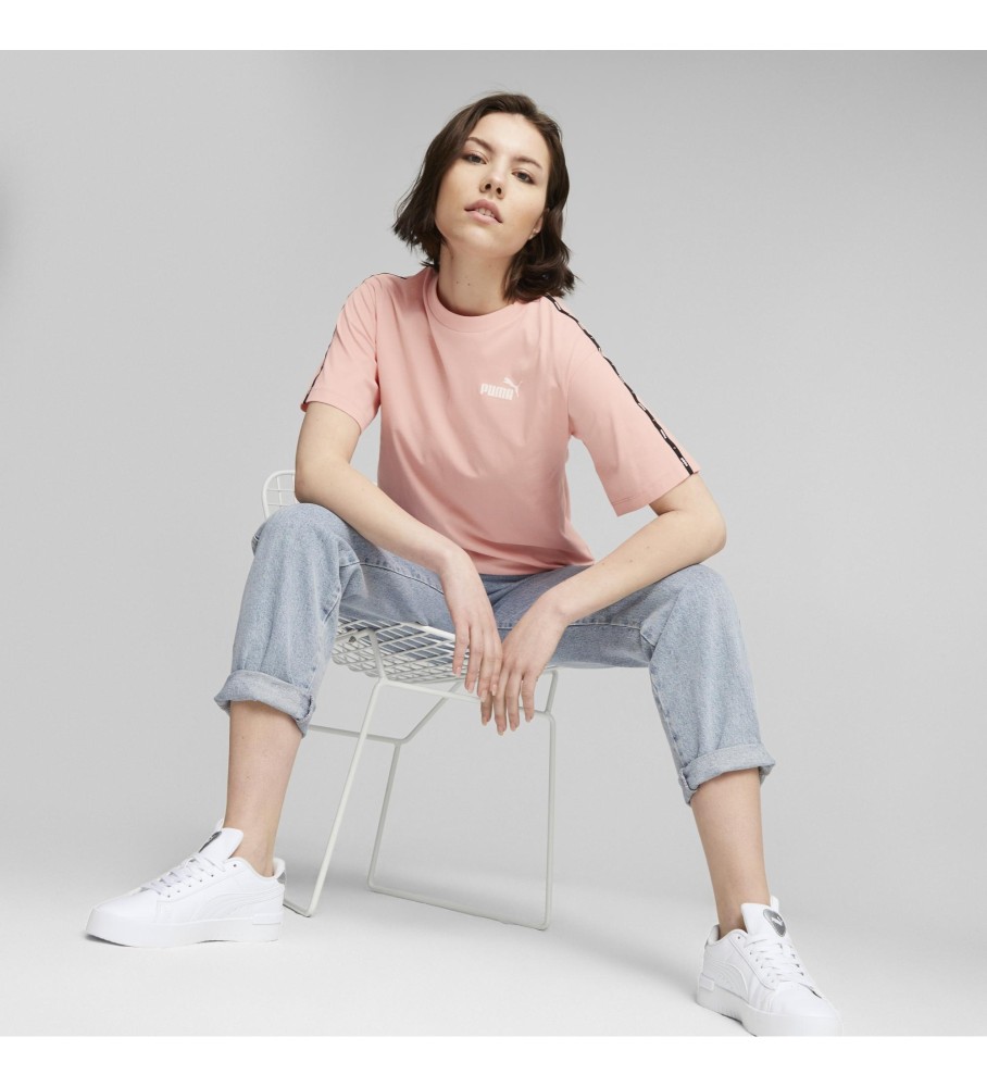 Camiseta Puma Essential Tape rosa