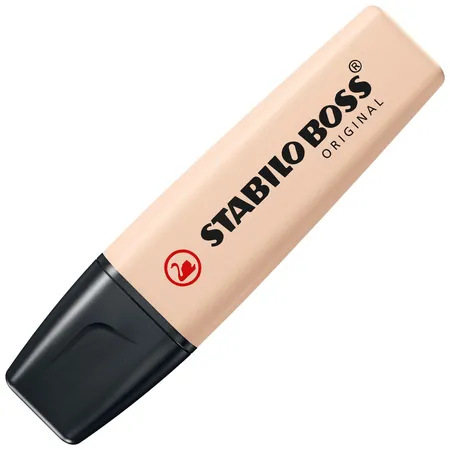 Textmarker - STABILO BOSS ORIGINAL NatureCOLORS - 4er Pack - beige, warmgrau, grünerde, schwarz