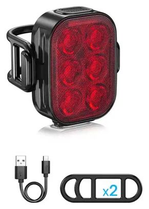 Kit d'éclairage LED pour vélo 200/50 Lumen Feu avant et feu arrière vélo