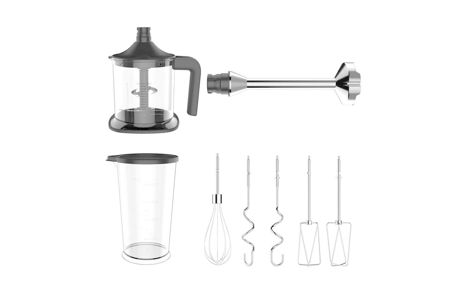 Gastroback Handmixer »Design Pro Silberfarben Schwarz« 500 W