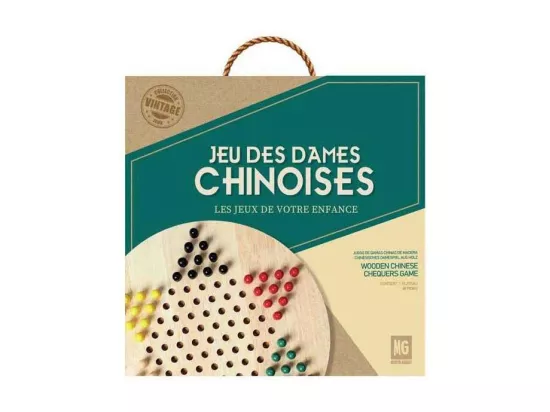 Jeu De Dames Chinoises En Bois