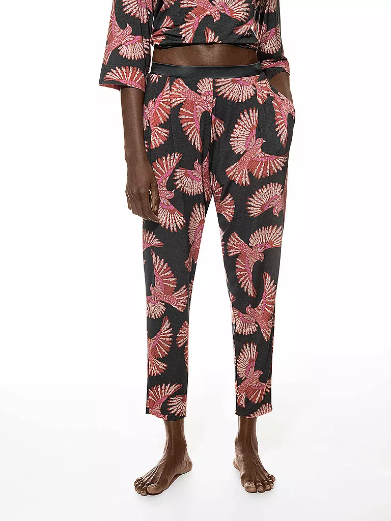 MEY Pyjamahose 7/8 FLYING BIRD grau