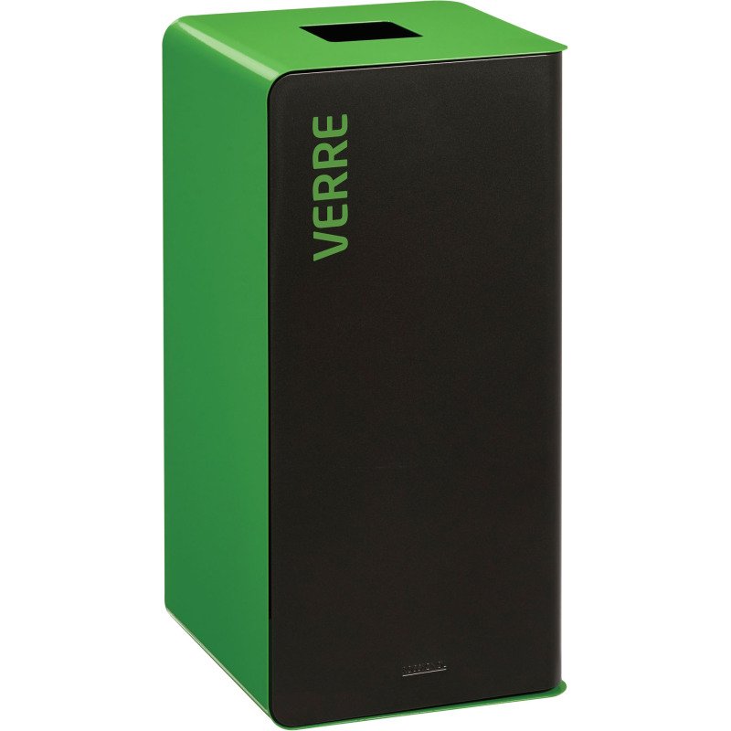 Borne de tri 40 L sans serrure Cubatri Rossignol vert - Tri verre