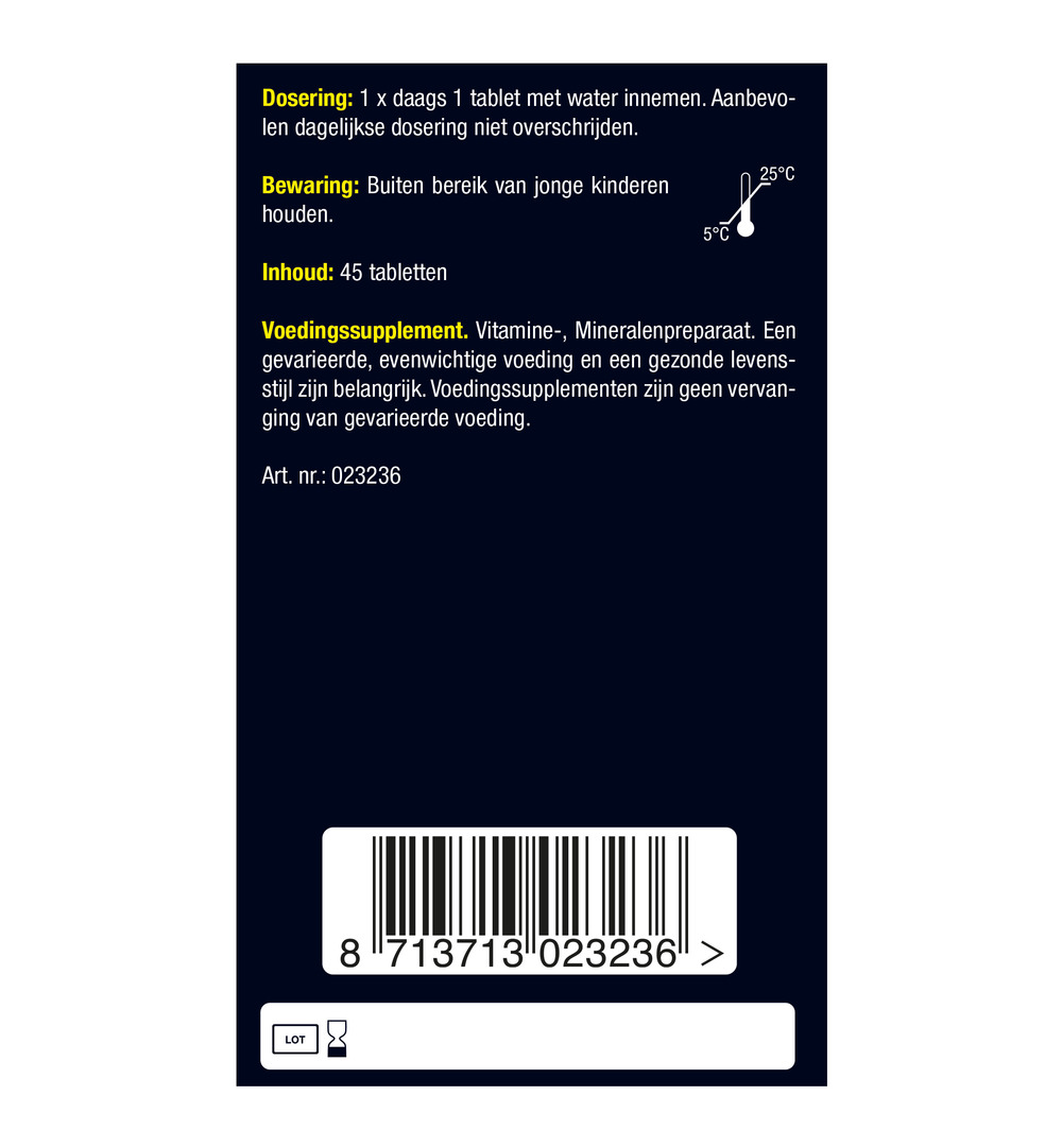 Lucovitaal Selenium Zink (45 tabletten)