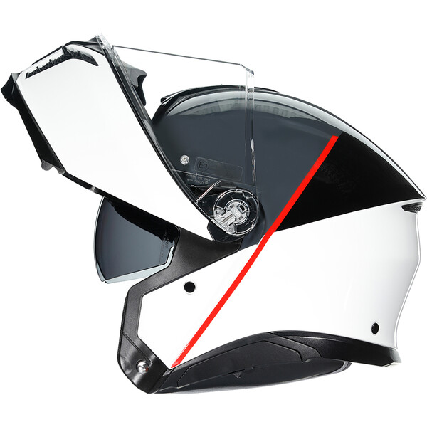 AGV - Casque Tourmodular Balance Blanc / Gris / Rouge