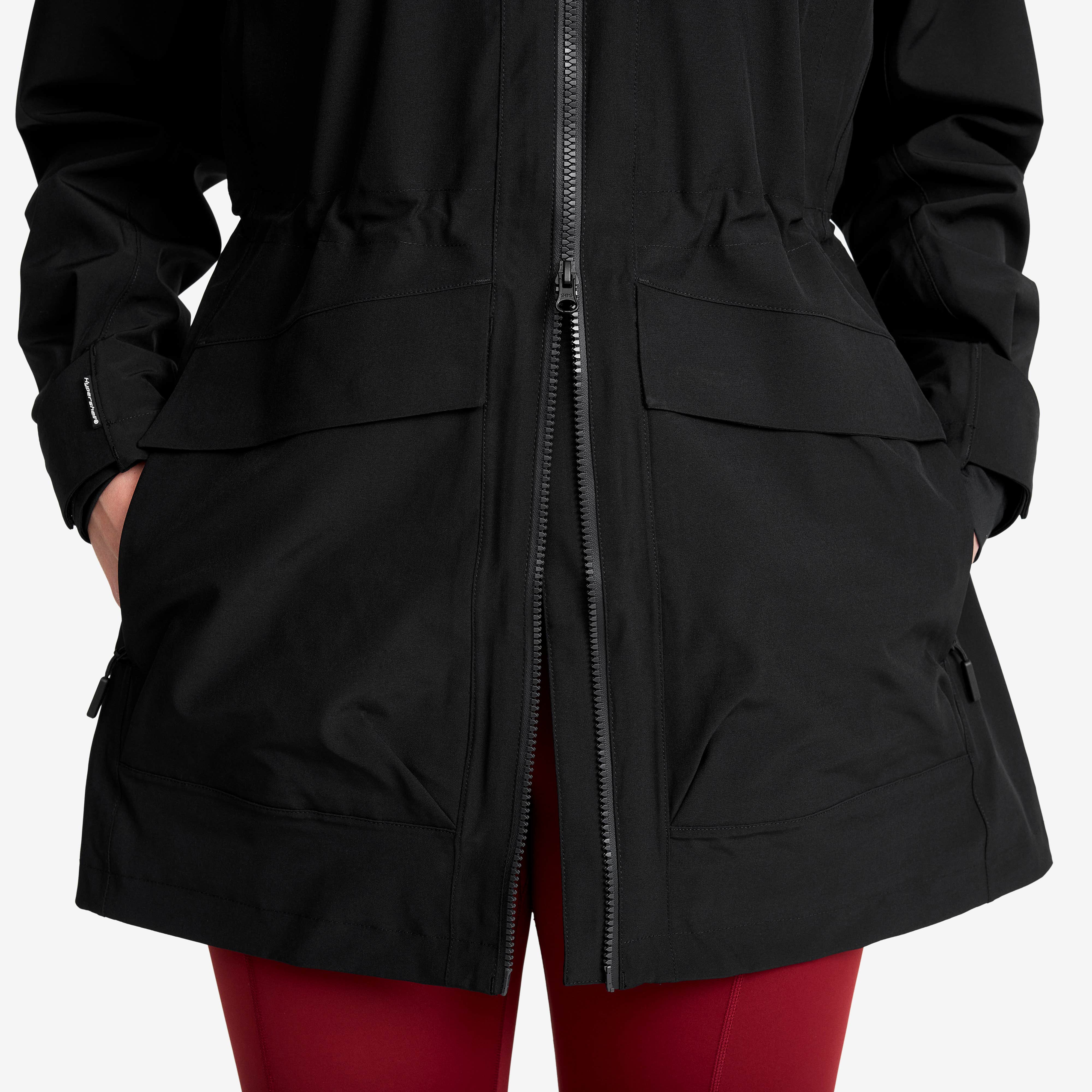 Nevis 2L Parka Dame Black