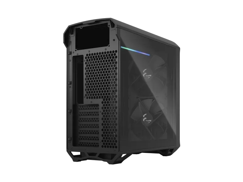 Fractal Design Torrent Compact - Tower - udvidet ATX - ingen strømforsyning (ATX) - sort TG mørk tone - USB/Lyd
