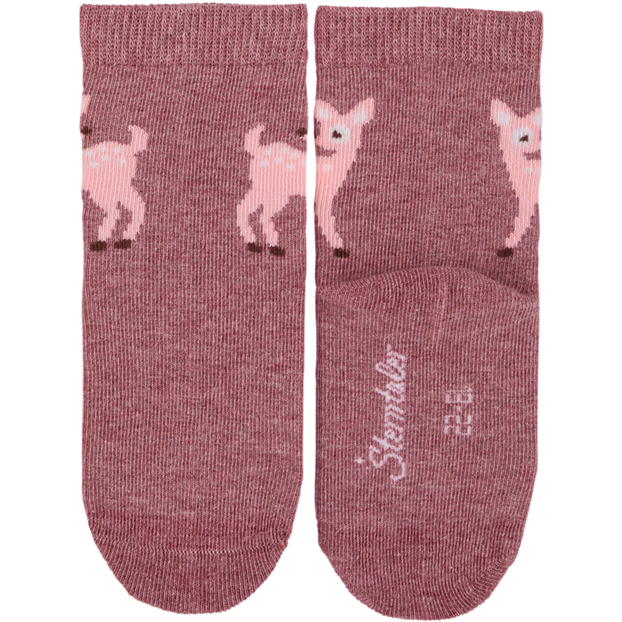 Sterntaler Baby-Söckchen 3er-Pack Igel dunkelrot