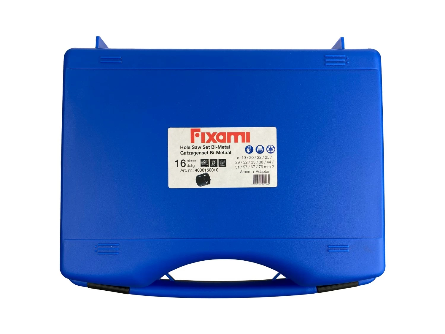 Fit-to-Fix 4000150010 16-delige Uni Gatzagenset - Bi-Metaal - PVC - 19-76mm