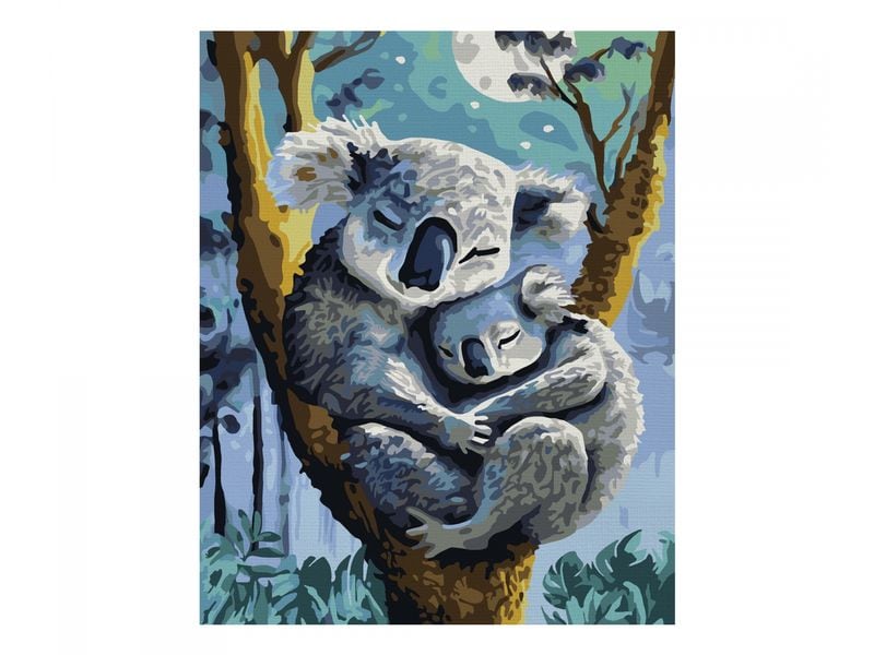 Schipper Malen nach Zahlen Koala mit Baby Bilder malen für Erwachsene, inklusive Pinsel und Acrylfarben