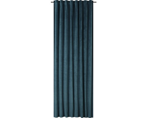 Gordijn met universele band, fluweelblauw, 140x280 cm