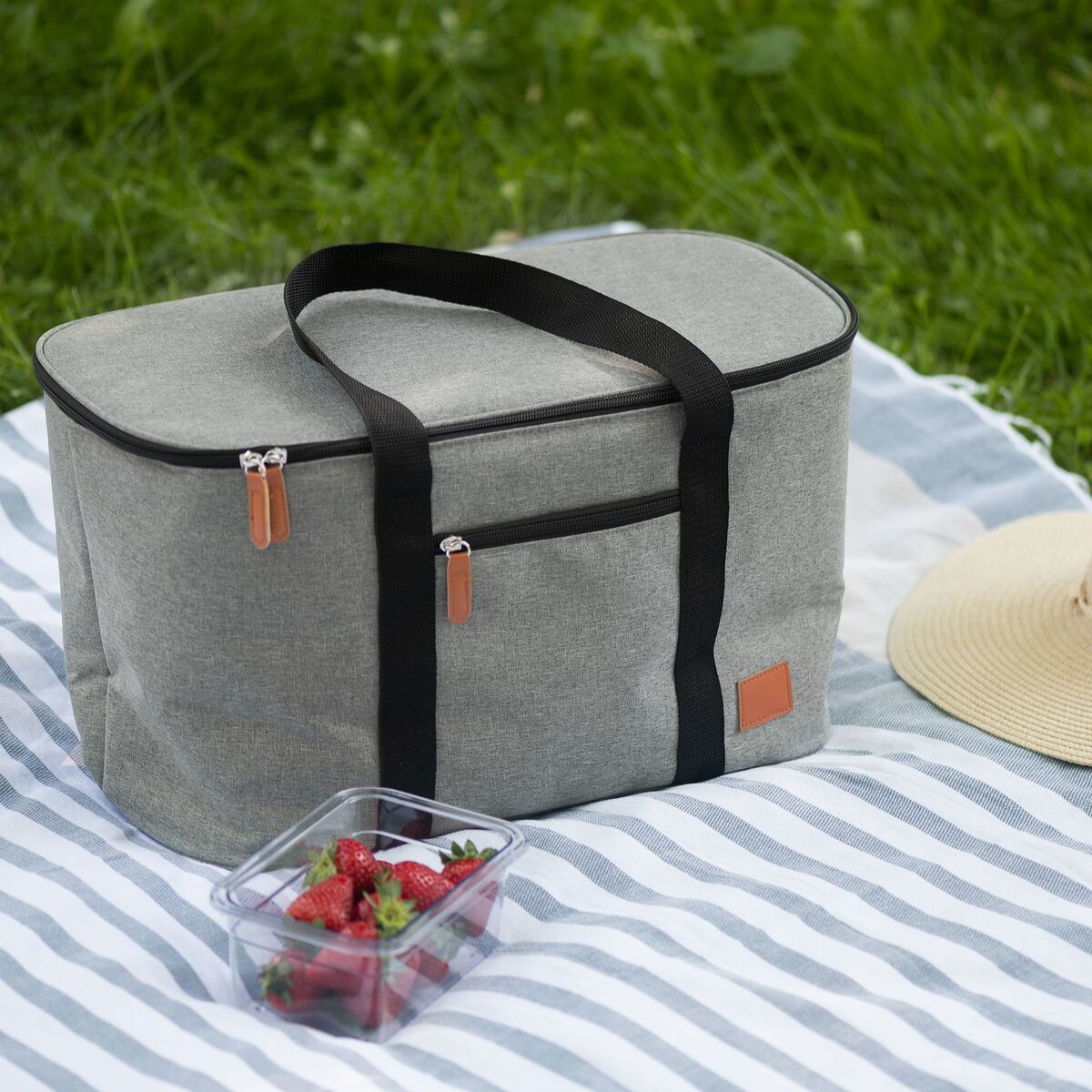 Kjølebag 28 liter, grå