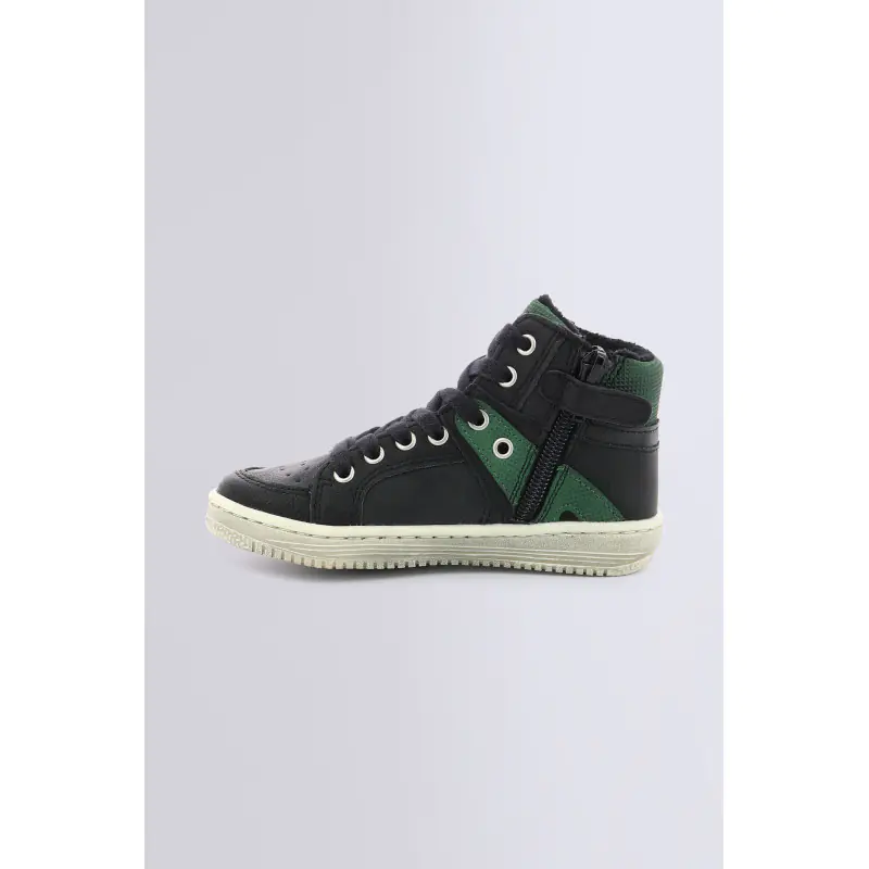LOWELL NOIR VERT SNEAKERS HAUTES Synthétique Garçon