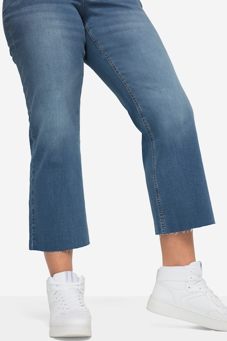 7/8-Jeans Claire, Stretchkomfort, geschnittener Saum, 5-Pocket