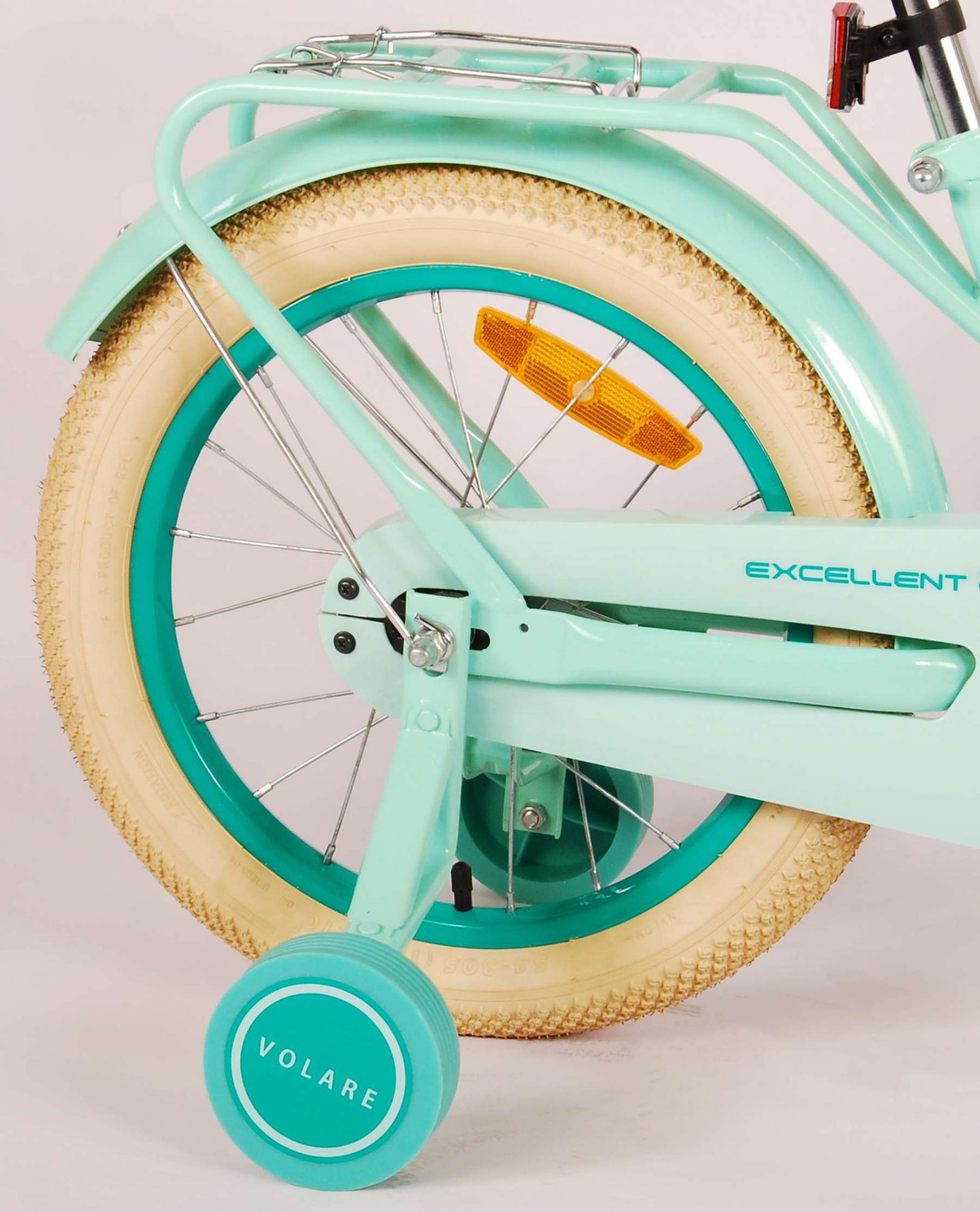 TPFSports Excellent Kinderfahrrad - Mädchen - 16 Zoll - Rücktritt + Handbremse - Grün
