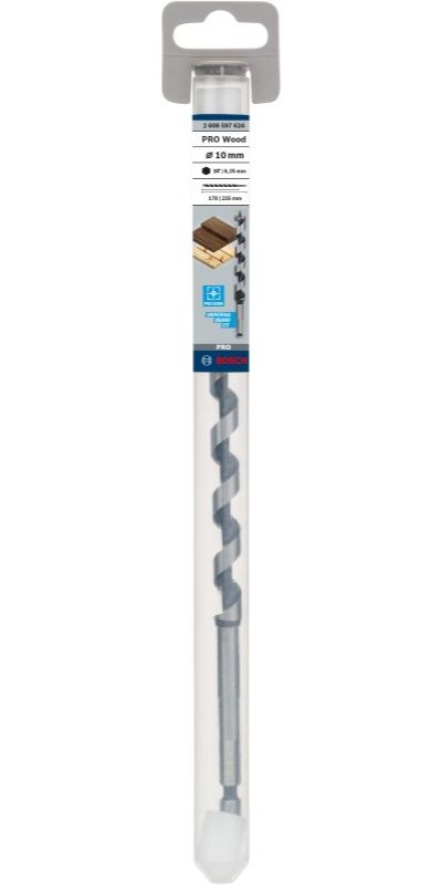 Bosch 2608597624 PRO Wood slangenboor, 10 x 170 x 235 mm (1 stuks)