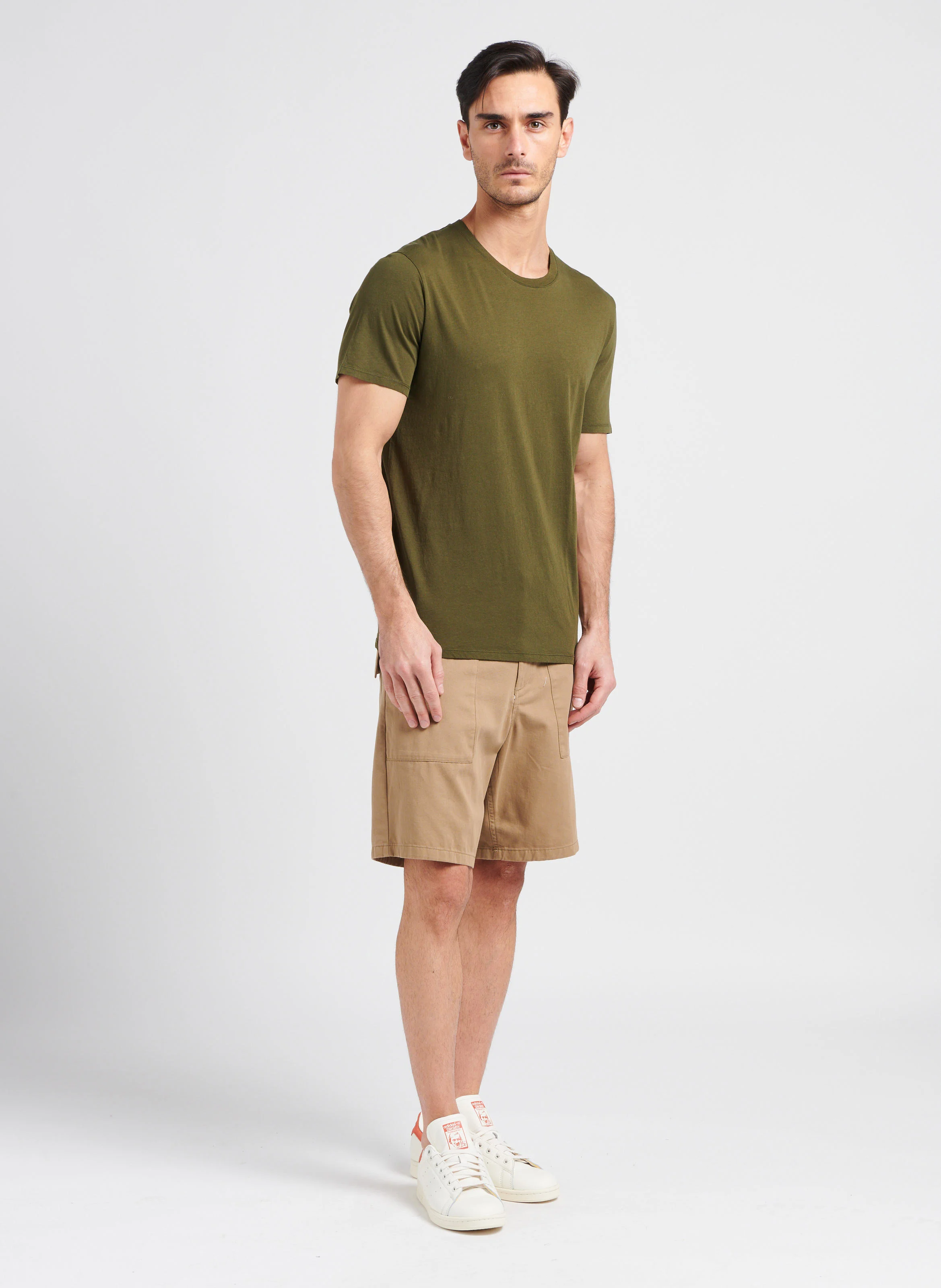 DECATUR - Tee-shirt col rond regular-fit en coton | Vert