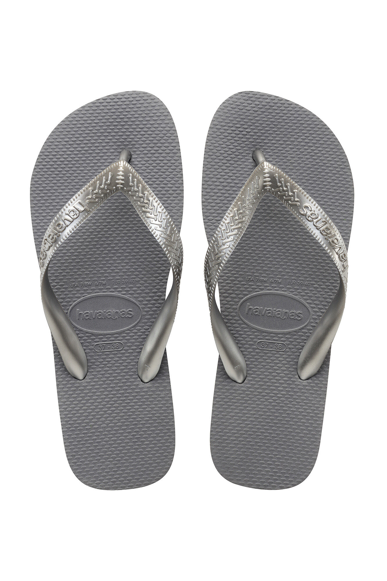 Chinelo infantil com tiras - cinza