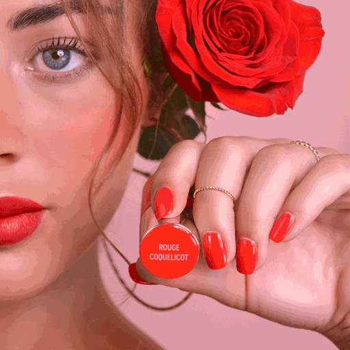 Le Mini Macaron Gel Polish, Rouge Coquelicot