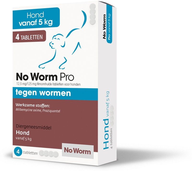 Exil No Worm Pro - Hond - 4 Tabletten
