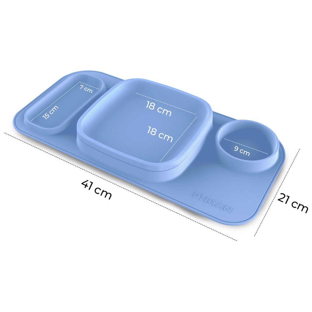 DERYANDERYAN   Quuby Tischset sky blue