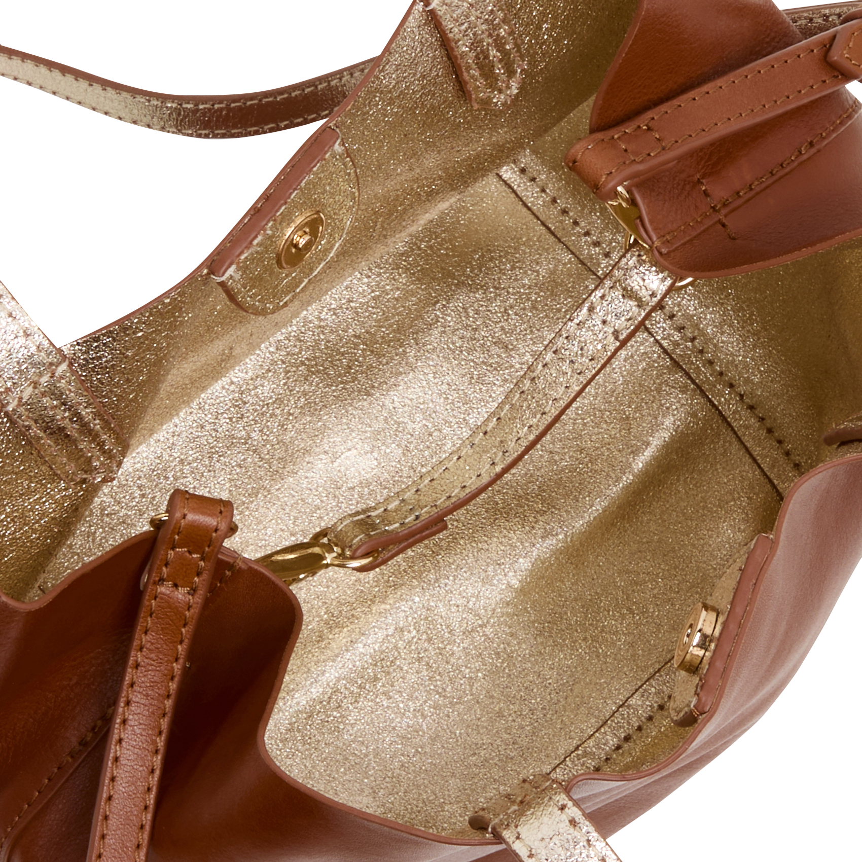SWEETY - Petit sac cabas en cuir| Marron