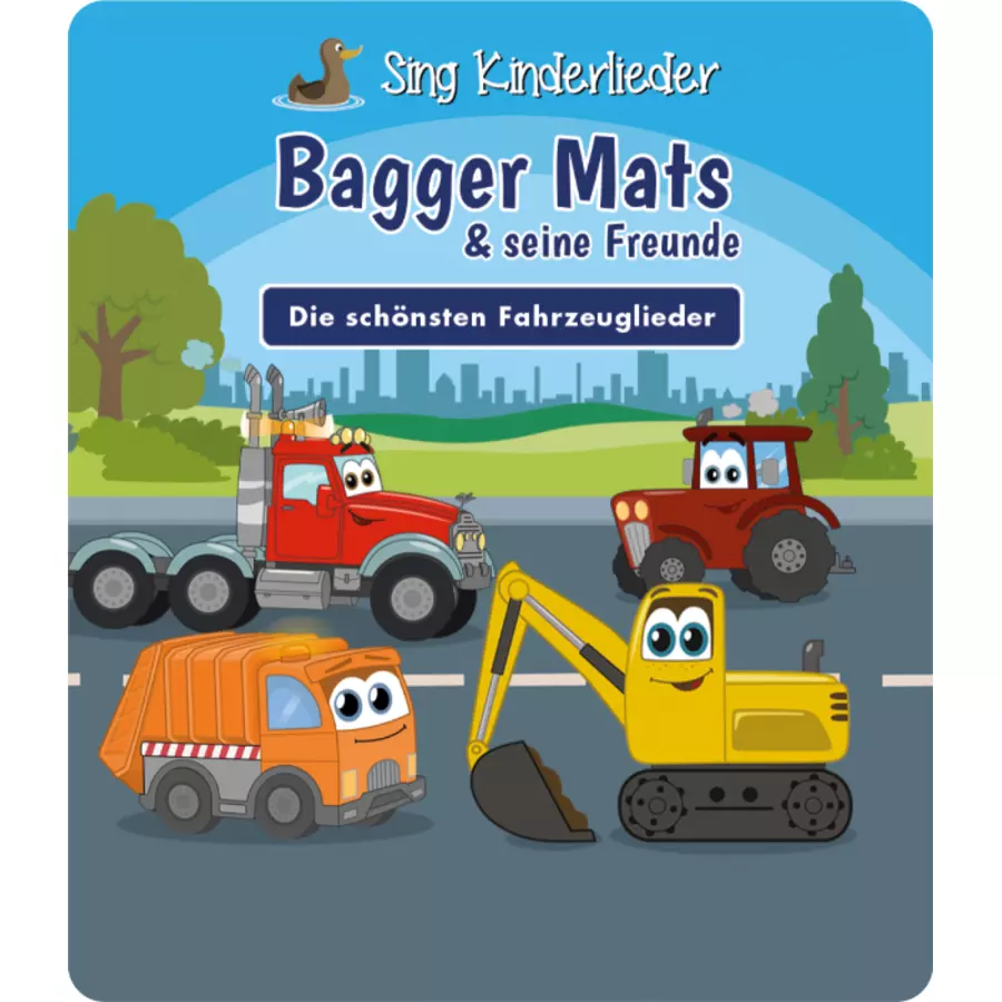 tonies® Sing Kinderlieder - Bagger Mats & seine Freunde: Die schönsten Fahrzeuglieder