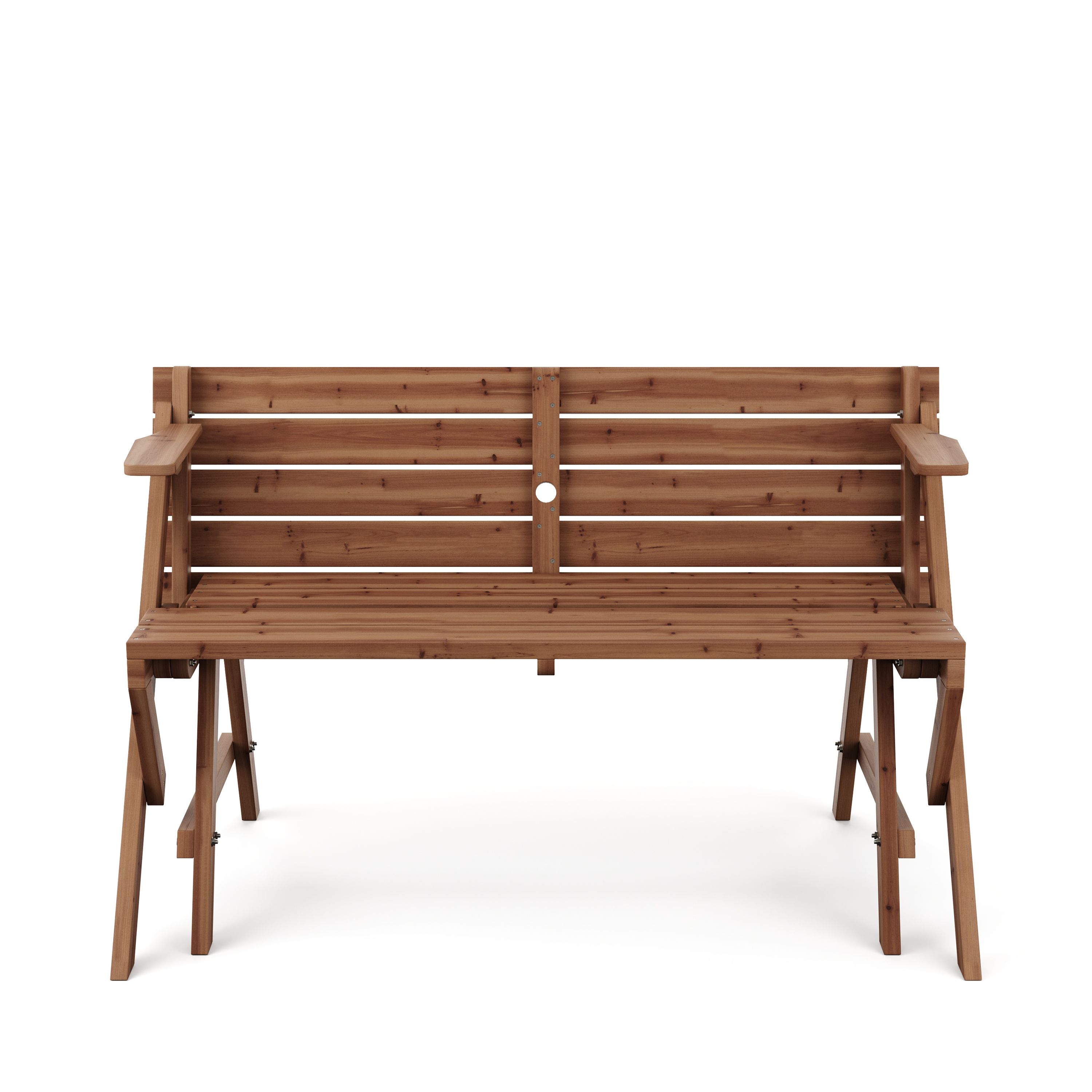 Campingtisch Garnitur Gartenbank Holz 2-in-1