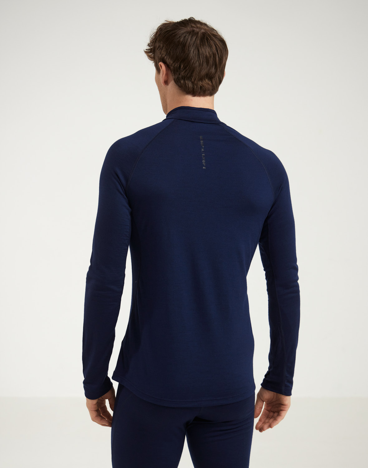 Shirt met halve rits van merinowol voor heren - Gratis