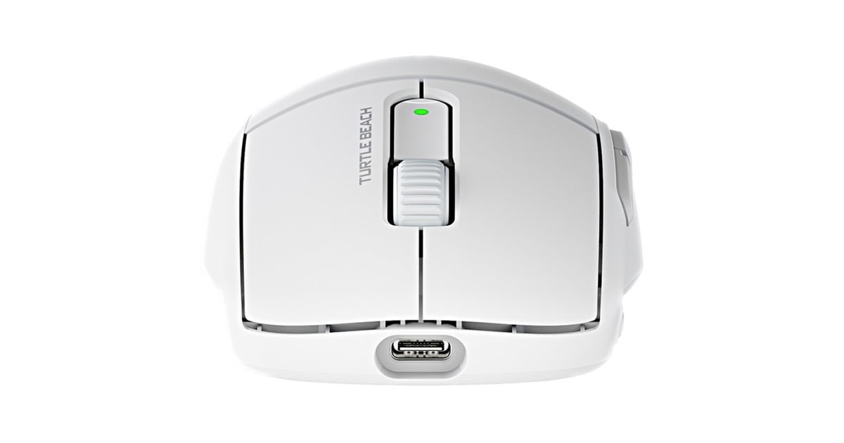Turtle BeachBurst II Air gaming muis  (Wit, USB-C / 2,4GHz / Bluetooth, 50 - 26.000 Dpi, RGB, Tweedekans)