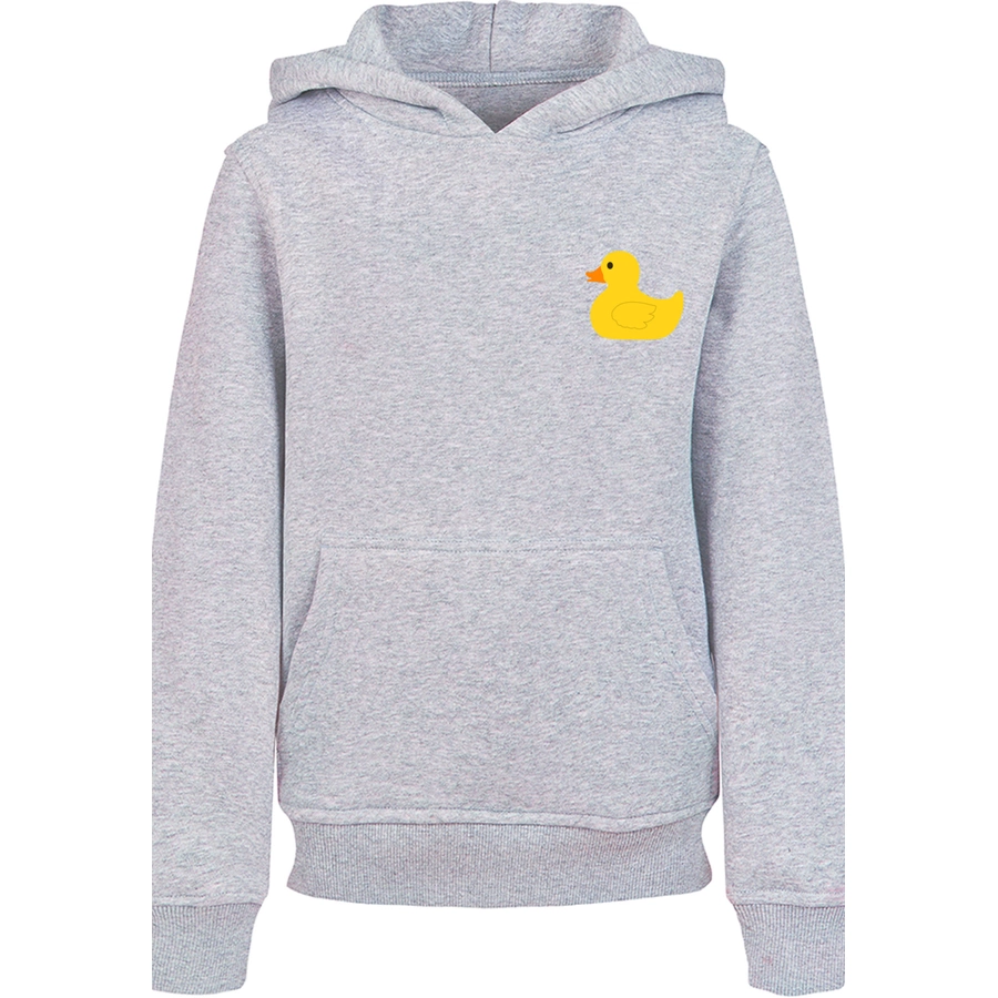 F4NT4STIC Hoodie Yellow Rubber Duck UNISEX HOODIE heather grey