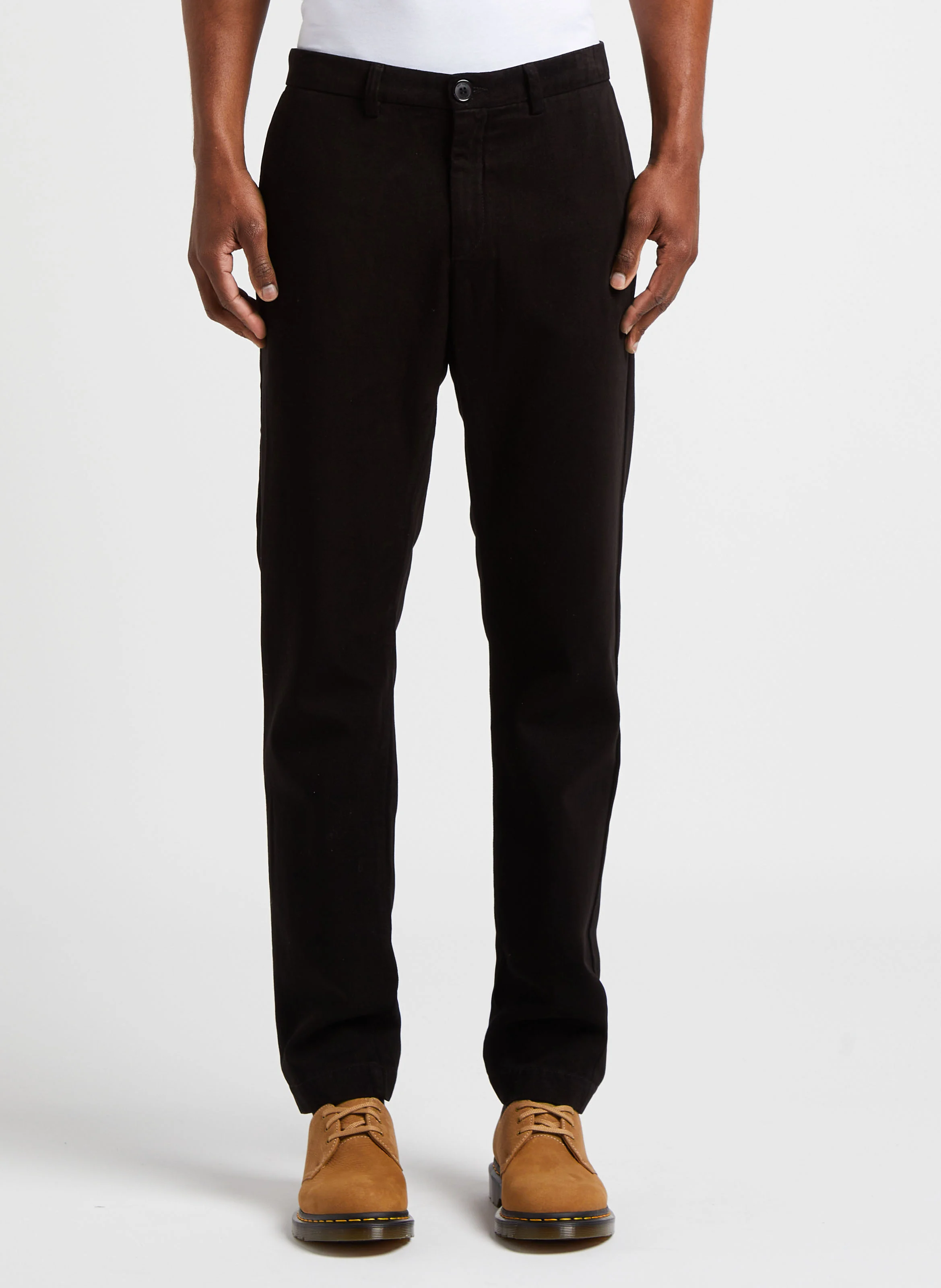 Pantalon slim velours | Noir