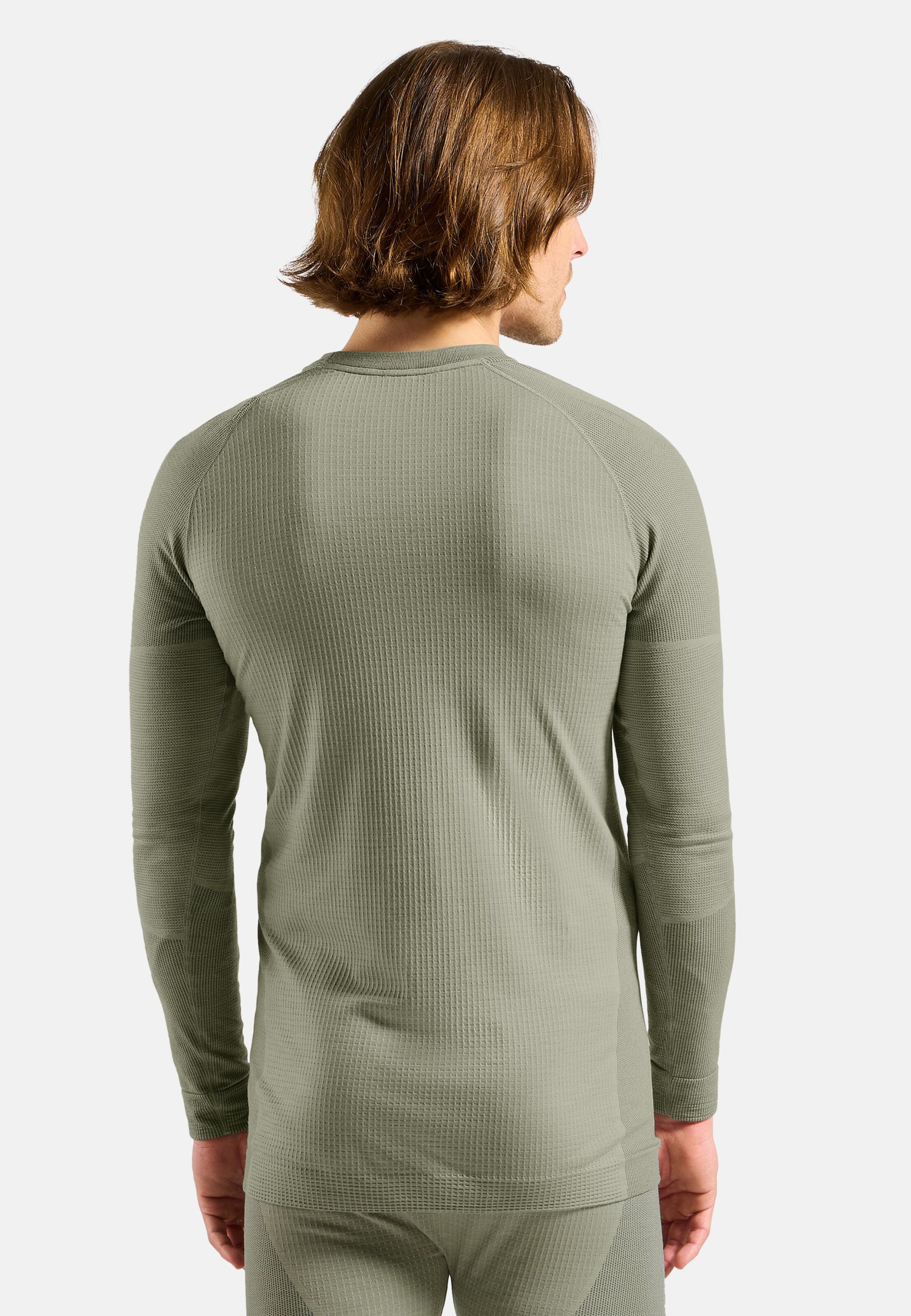 Seamless Performance Wool Funktionsshirt mit Rundhalsausschnitt in shadow