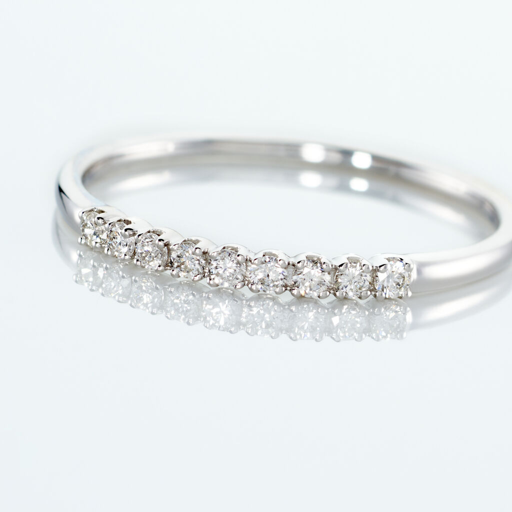 Alliance Hera Or Blanc Diamant