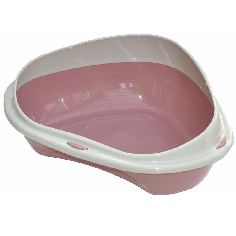 Georplast Eck Katzentoilette Shuttle Corner rosa
