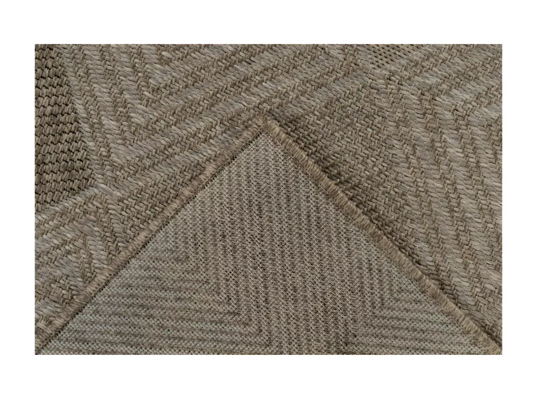 Tapis 170x120cm, design C403A coloris naturel - Confort et élégance pour votre intérieur