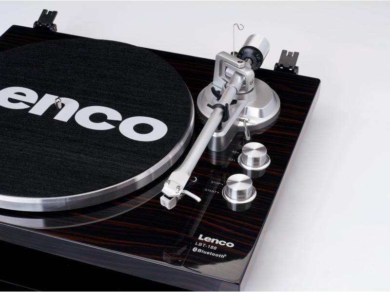 Lenco Plattenspieler LBT-188 Walnuss Plattenspieler mit Bluetooth