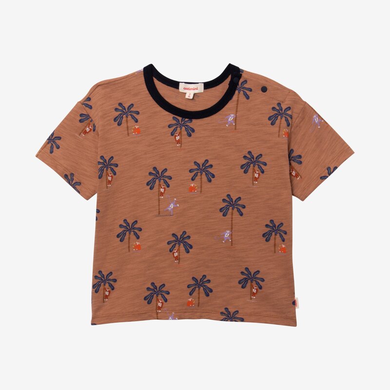 T-shirt bébé garçon micro palmiers beige Catimini Beige