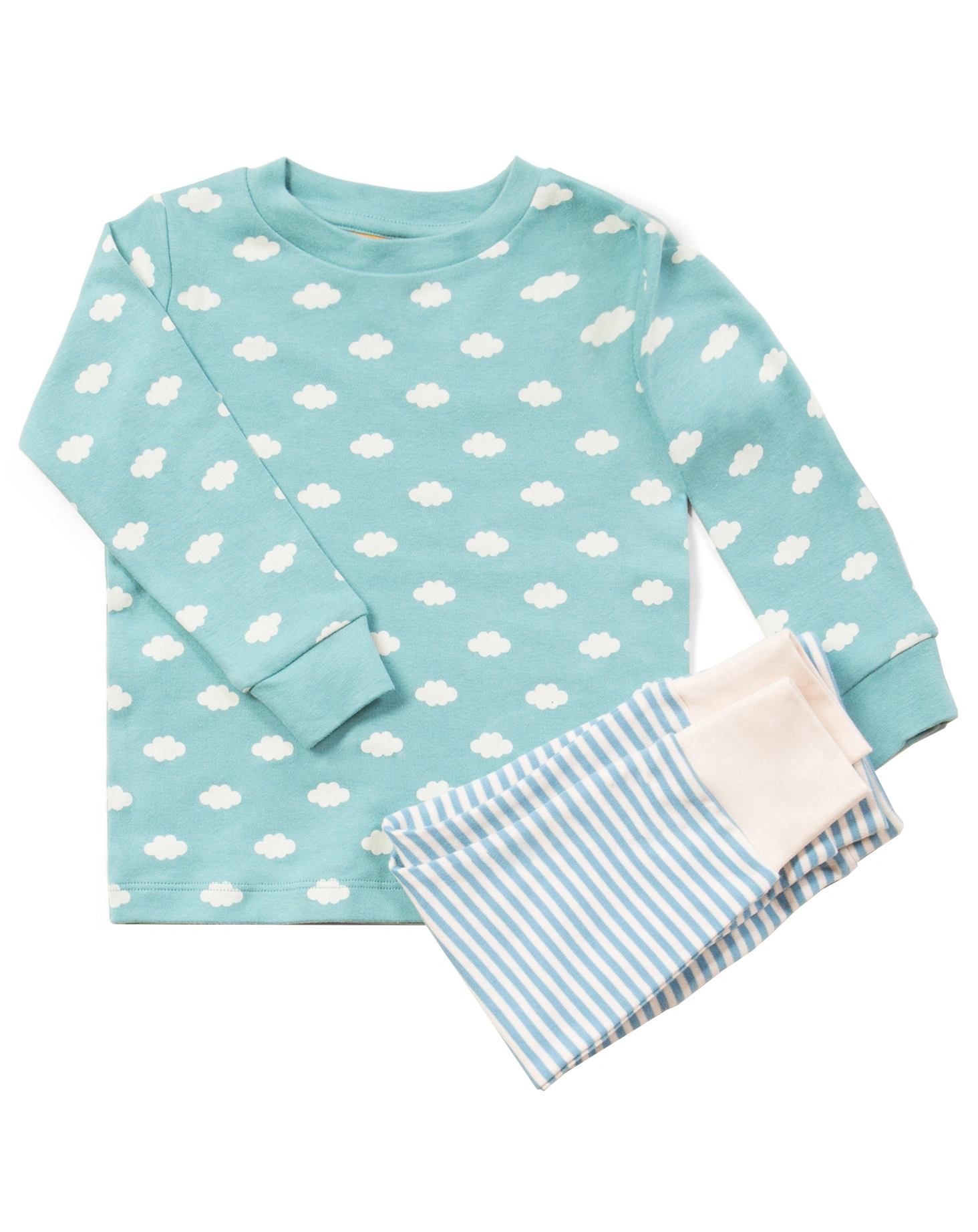Langarmshirt FLUFFY CLOUD mit Hose in blau
