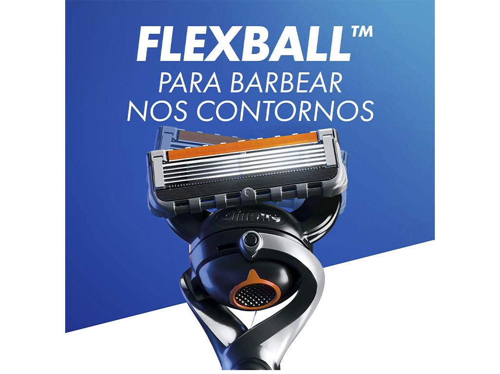 MÁQUINA DE BARBEAR COM 4 RECARGAS DE LÂMINAS PROGLIDE GILLETTE