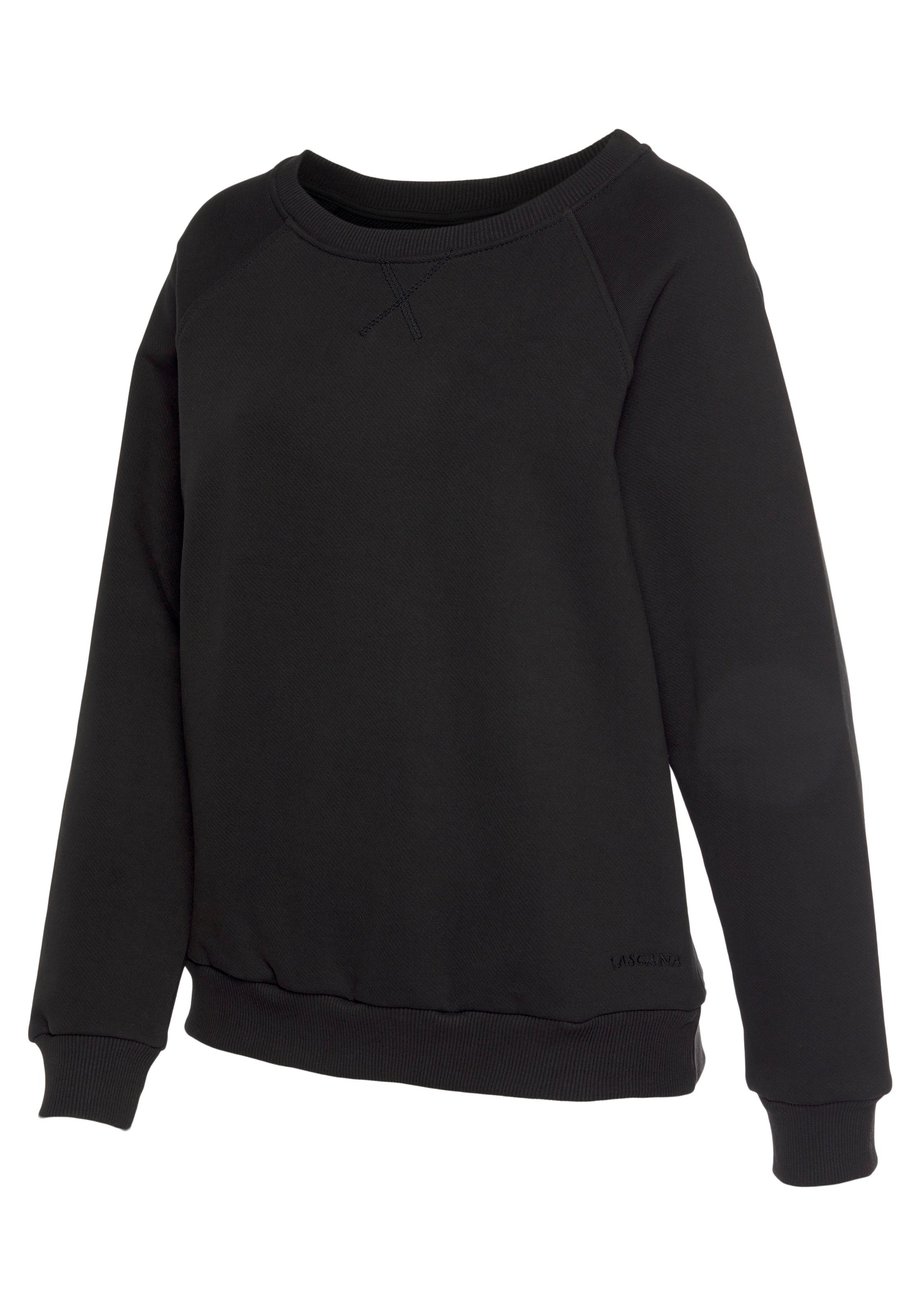 LASCANA Sweatshirt , aus organischer Baumwolle, Loungewear