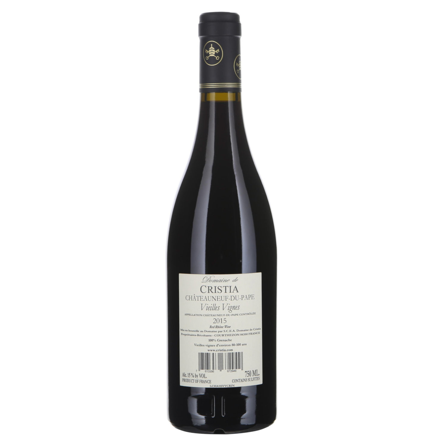 Châteauneuf-du-Pape AOP Vieilles Vignes Domaine Cristia -75cl