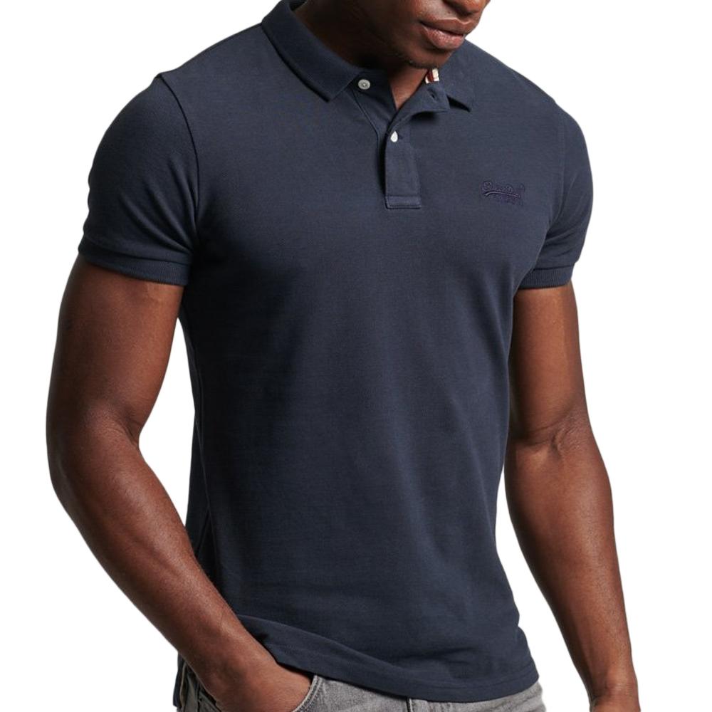Superdry Polo Marine Homme Superdry Classic Piques